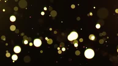 唯美金色粒子飘散背景特效AE模板视频的预览图